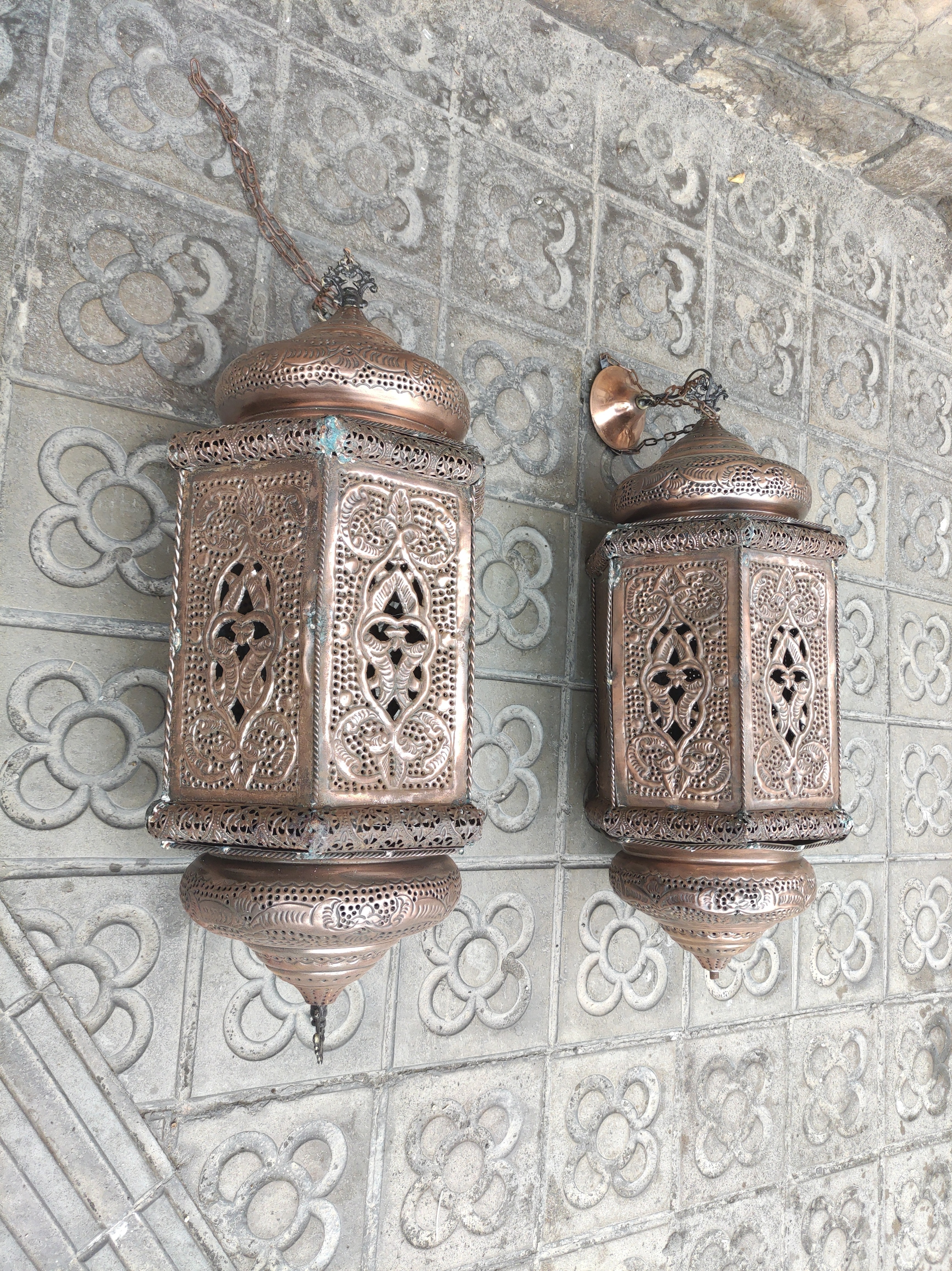 lampara techo arabe africa metcrist 60x27x27 2u